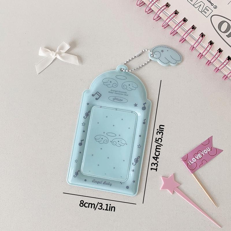 3Inch Photocard Holder Creative Idol Card Protective Sleeves Kpop Photo Protector Keychain Bag Pendant School Stationery Present