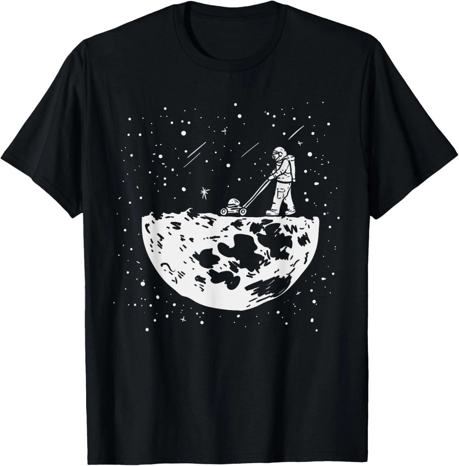 

Funny Astronaut Tee Moon Mowing Gardening Spaceman Galaxy Gift Unisex T-Shirt 4XL