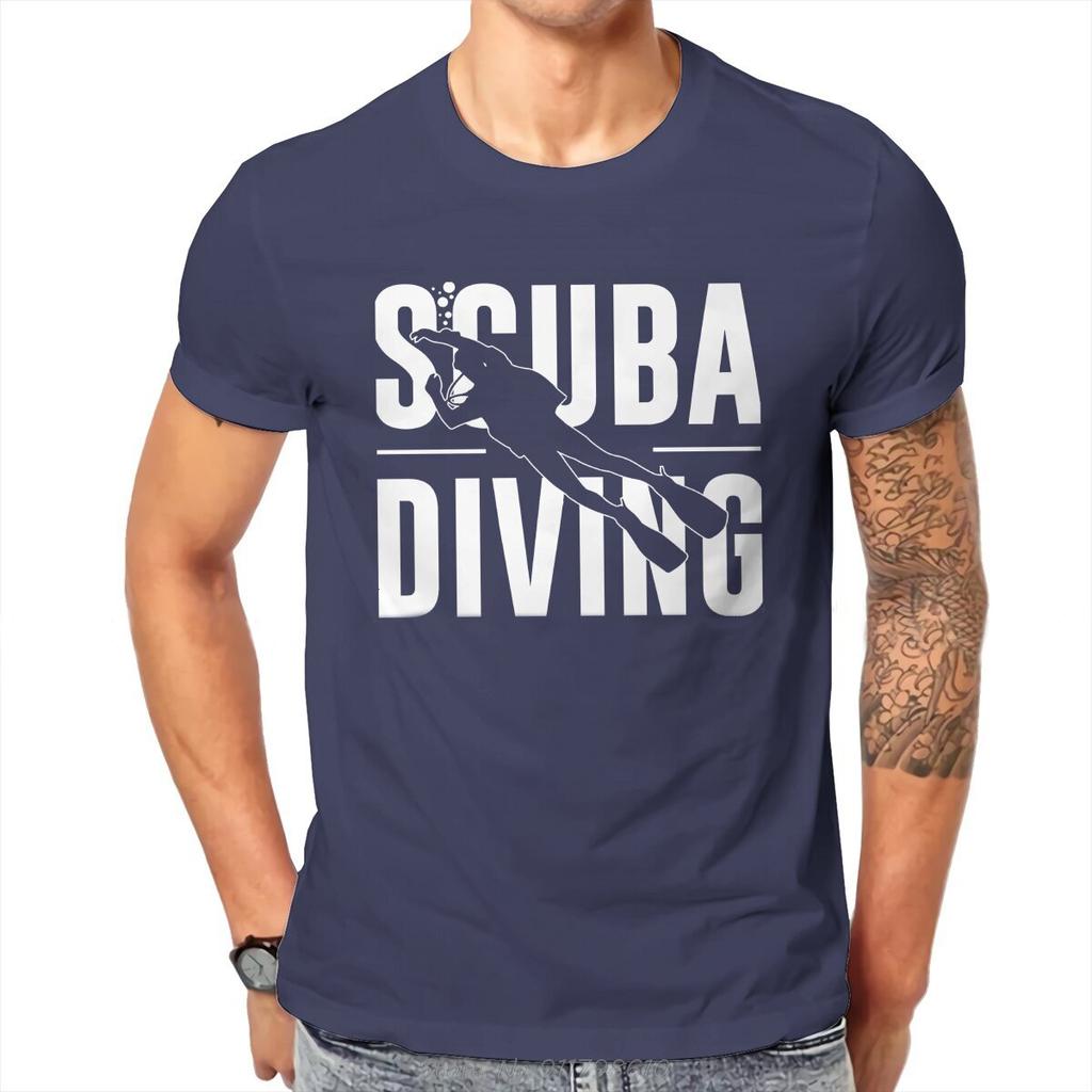 Dive Scuba Diving TShirt Men Apparel With A Suba Diver Soft Tees Summer Cotton T Shirt Hip Hop T-shirt Streetwear