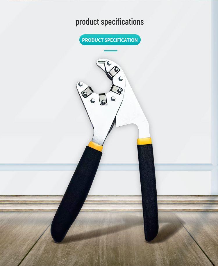 Magic Activity Multifunctional Wrench: Hex Grip, 6" & 8" Polished, Heat-Resistant, Durable.