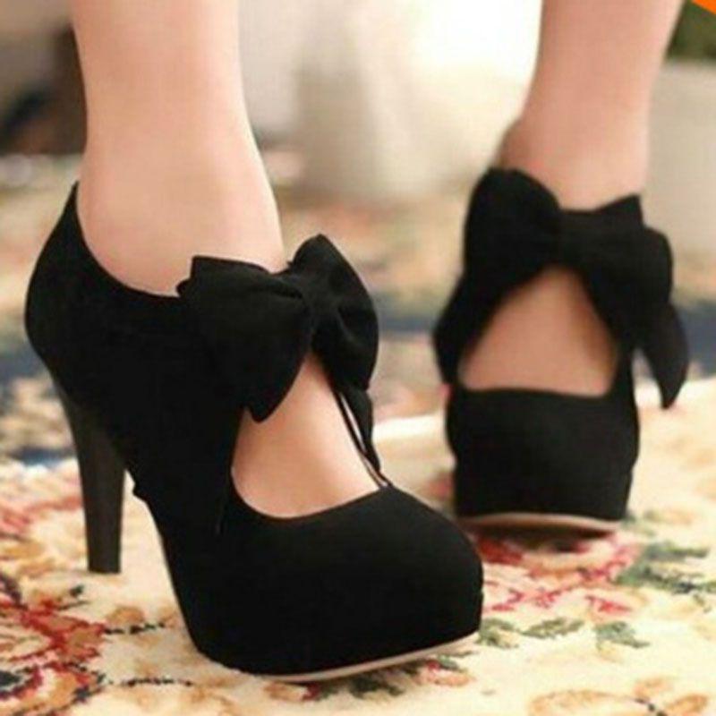 Buy Fashion ladies Bowtie Platform 