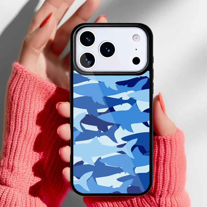 Ocean Whale Shark Swimming Phone Case for iPhone 17 Air 16e 15 14 13 Pro Max Back Cover for 12 11 Pro Coque