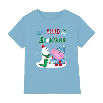 Childrens/Kids Snow Dinosaurs George Pig T-Shirt
