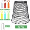 10 Pcs Chicken Wire Cloche Plant Covers Garden Netting Metal Heavy Duty Plant Protectors from Animals for Keeping Bunnies Chicken Squirrels Birds