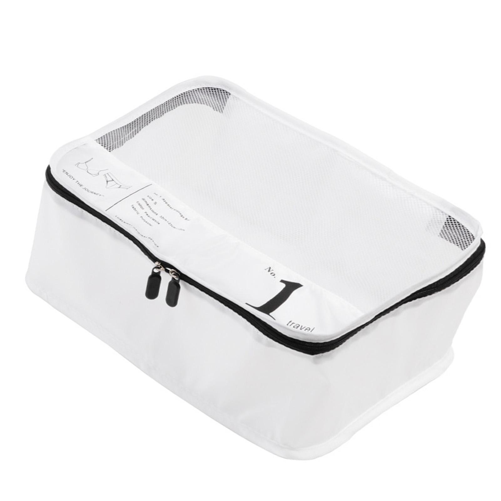 

Сумки-органайзеры для багажа, многофункциональные дорожные кубы из полиэстера для деловых поездок, белые, S