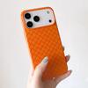 Soft Silicone Cooling Mesh Woven Pattern Phone Case For iPhone 17 Air 16 E 15 14 13 12 Pro Max Plus Shockproof Breathable Cover