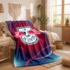 RB Leipzig Football Print Flannel Blanket Soft Warm Sofa Bed Throw Blanket For Home Office Bedroom