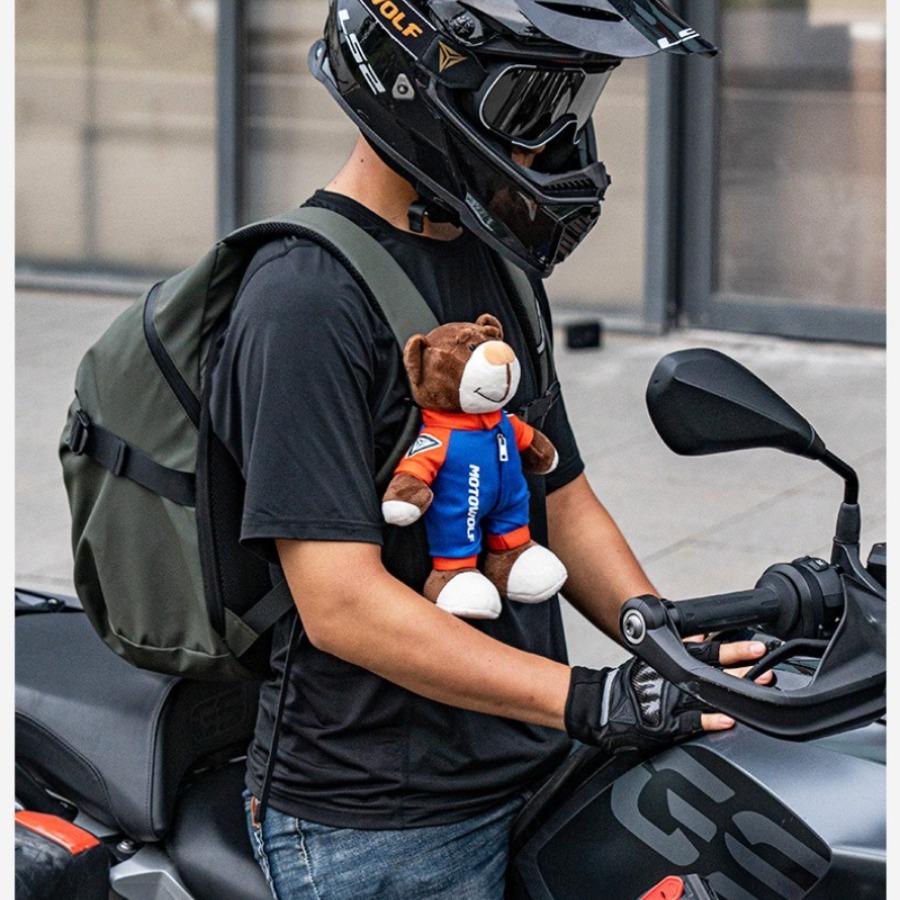 Cute Cartoon Bear Ornaments - Adorable Decorative Figurines for Motorcycle & Car Trunk Accessories