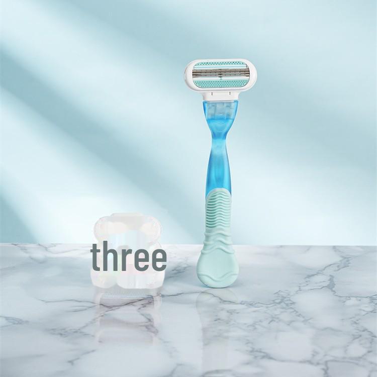 Women's Three-Layer Razor Handle for Shaving Armpit and Leg Hair