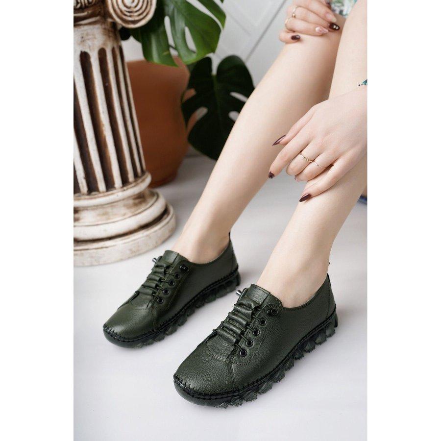 Women's Genuine Leather Gel Sole Casual Sports Shoes