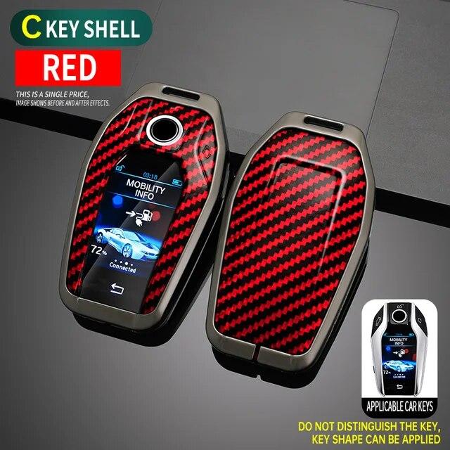 Carbon Fiber Zinc Alloy Car Key Case Cover for BMW 5 7 Series G12 G11 G30 G32 G31 I8 I12 I15 G01 X3 G02 X4 G05 X5 G07 X7 Car Bag