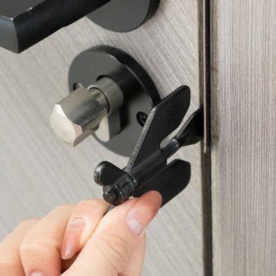 Serratura per porta portatile regolabile, ulteriore blocco della porta di sicurezza domestica per la privacy