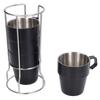 4PCS/Set 300ml Stainless Steel Coffee Cup Thickened Heat Insulation Double Layer Vacuum Coffee Mug