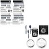 All in Disposable Dinnerware Set Party Tableware Set Disco Ball for Wedding