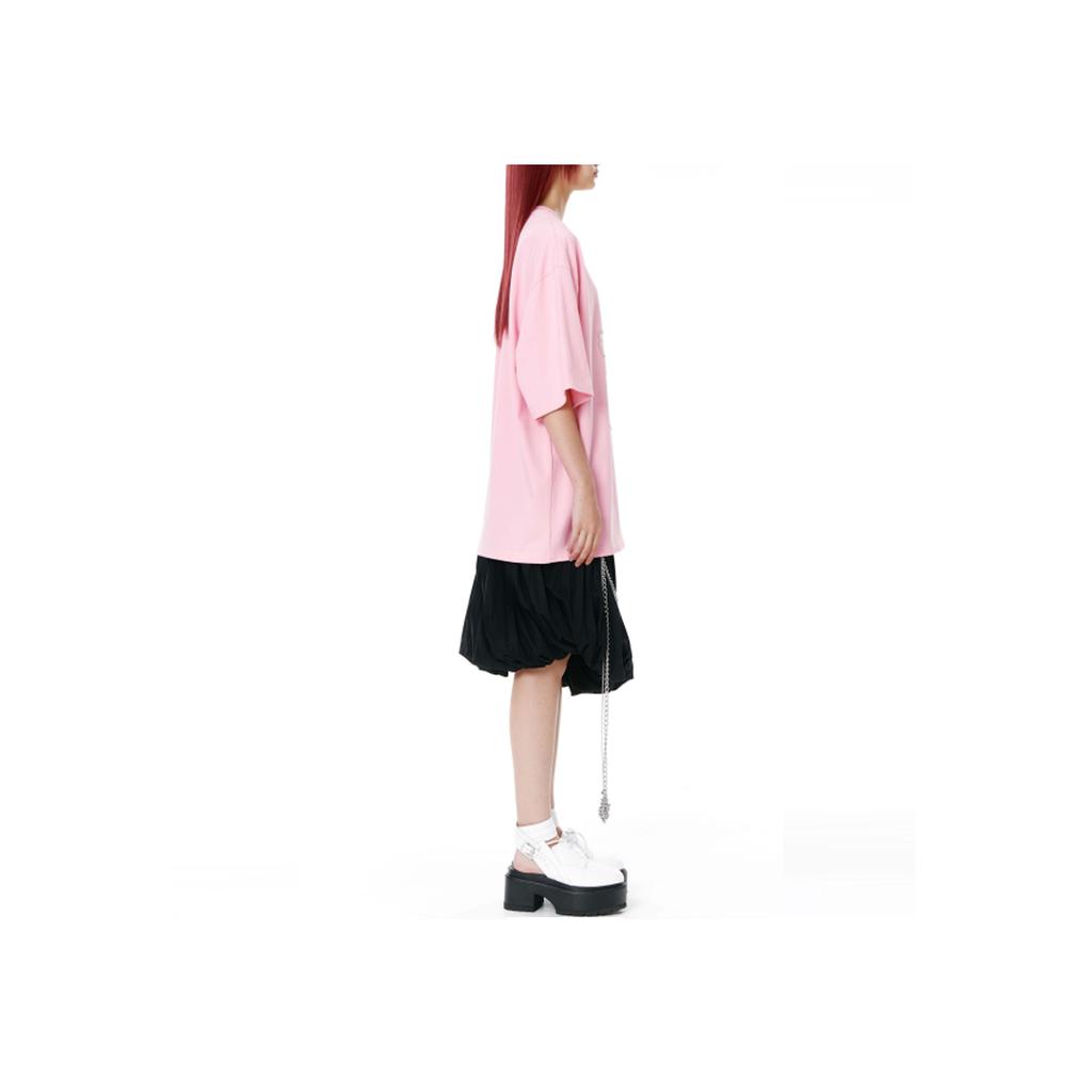 WE11DONE Ss22 Rabbit Group Print Short Sleeve T-Shirt Unisex T-Shirt Pink WD-TT1-22-689-U-PK