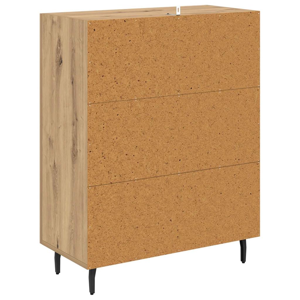 Artisan Oak Sideboard 69.5 x 34 x 90 cm Engineered Wood