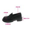 Japanese small leather shoes women's 2025 spring new British style black platform loafers retro jk uniform single shoes
