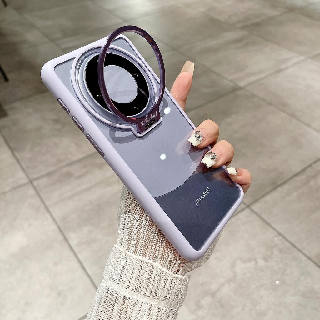Metal Lens Frame Bracket Is Suitable for Huawei Mate60pro+ Phone Case and Mate50 Transparent Dust-proof Net Protective Cover