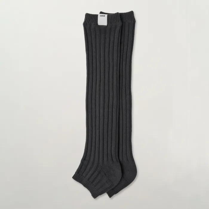 (W) Basic Leg Warmer Charcoal