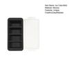 Silicone Freezer Tray with Lid Food-Grade Ice Cube Mold Easy-Release Leak-Proof Stackable