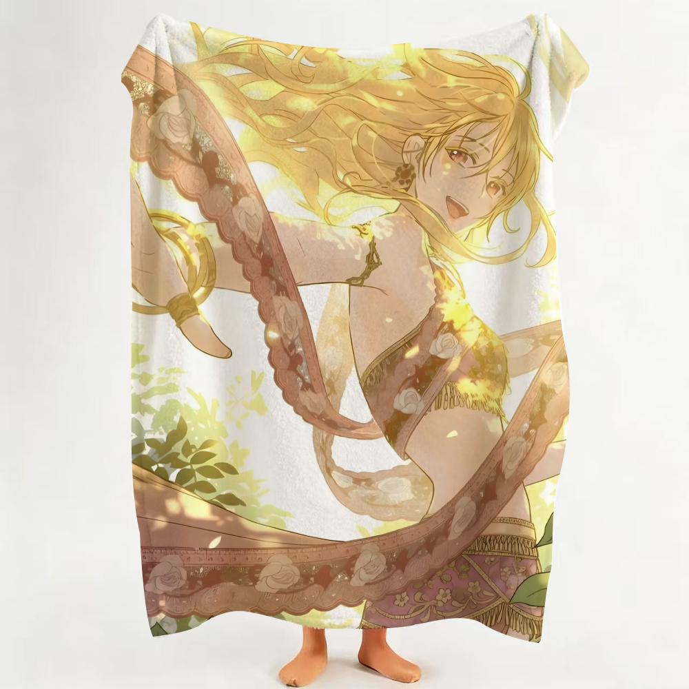 

Comic W Who M Made M Me A A P Princess Throw Flannel Throw Blanket Suitable for Sofa Living Room Bedroom 75cmx90cm