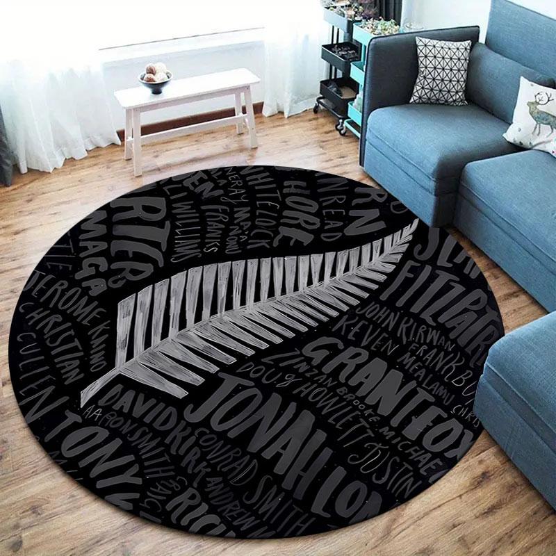 New Zealand Kiwis Round Area Rug,Carpet Rug for Living Room Bedroom Sofa Playroom Decor,Non-slip Floor Mat