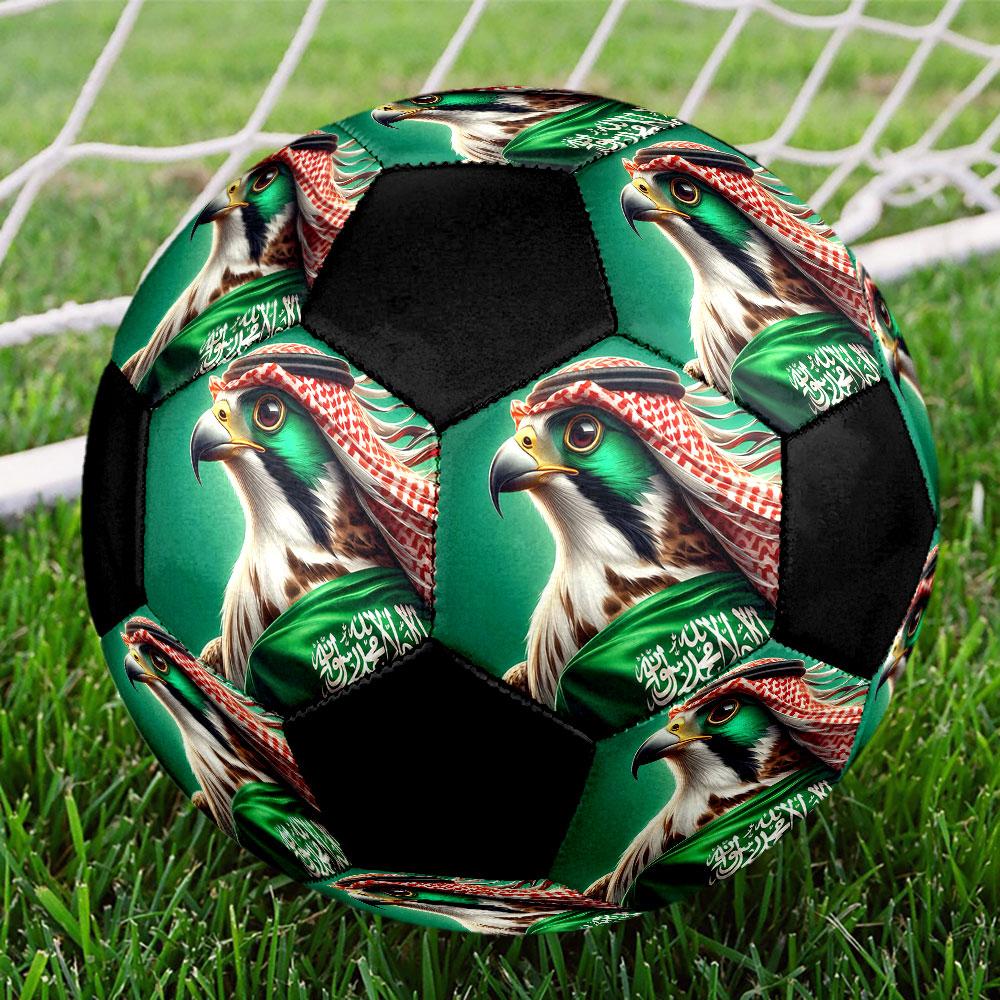 1pc Saudi Arabia National Football Team Soccer Ball Size 5 Indoor Soccer Ball Fashion Colorful Backyard Game - Great For Sports Fans Gift HE57