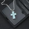Sweet Cool Dopamine Double Cross Pendant Blade Chain Necklace Female Autumn Titanium Steel Design Versatile Clavicle Chain
