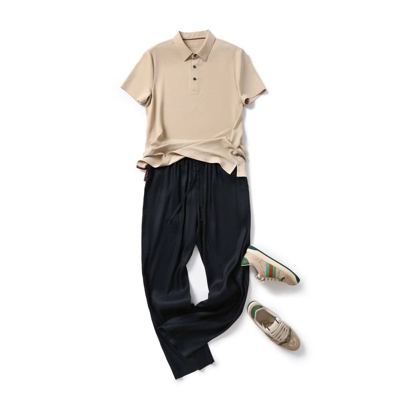 Hemp Pants Men s Summer New Thin Straight Loose Linen Pants Foreign Trade Men s Trousers Linen Blend Casual Trousers Denim Blue XL