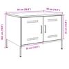 White Coffee Table 68 x 50 x 50.5 cm Steel