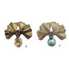Elegant Gingko Leaf Brooch Pin Unique Lapel Pin Stylish Clothing Jewelry Plant Brooch Pin Suitable for Daily Party Wear