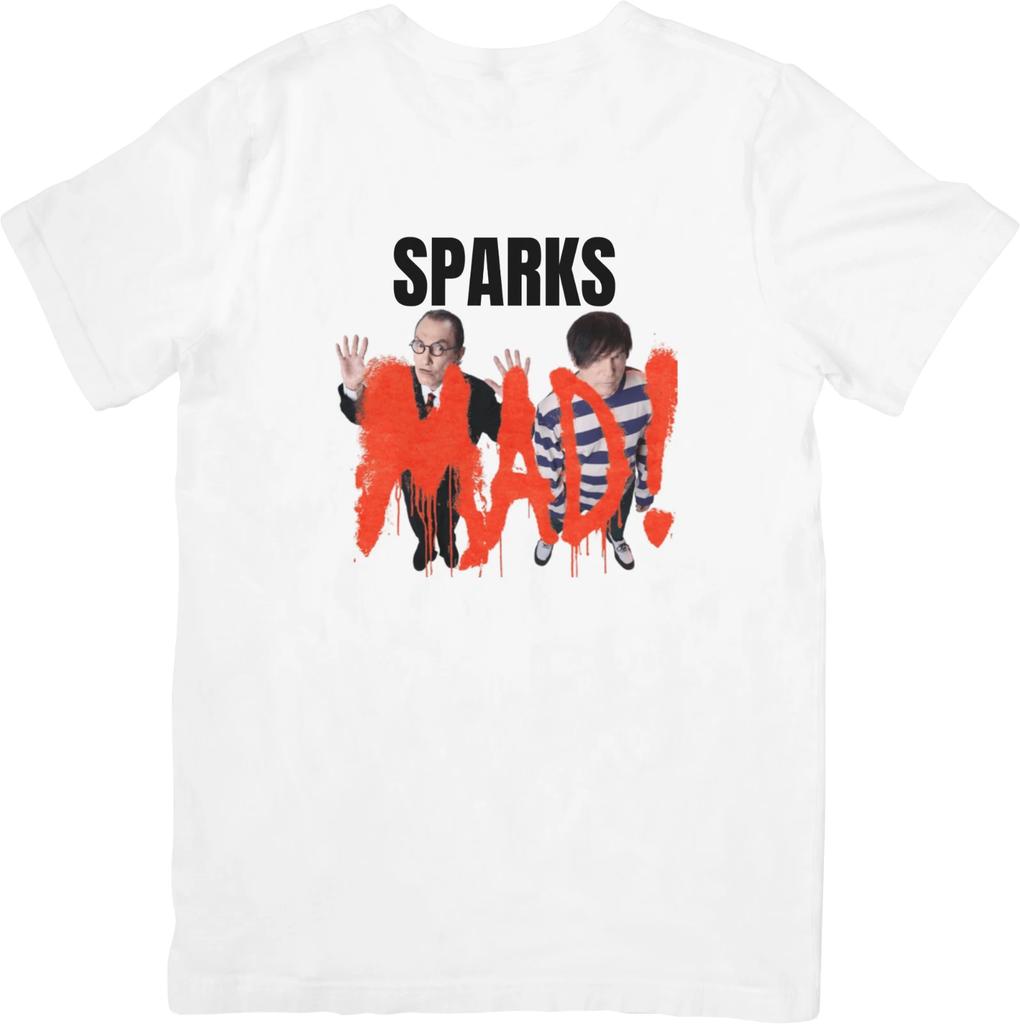 Sparks glam rock Hudba Střih vhodný pro Muže a Ženy Kvalitní bavlněné tričko