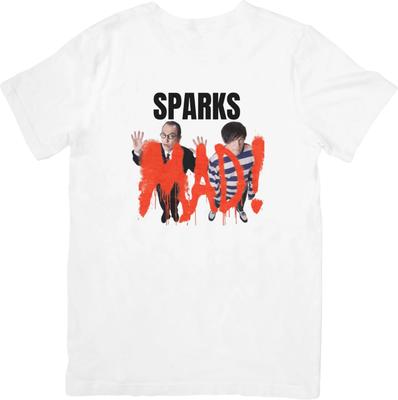 Sparks glam rock Hudba Střih vhodný pro Muže a Ženy Kvalitní bavlněné tričko