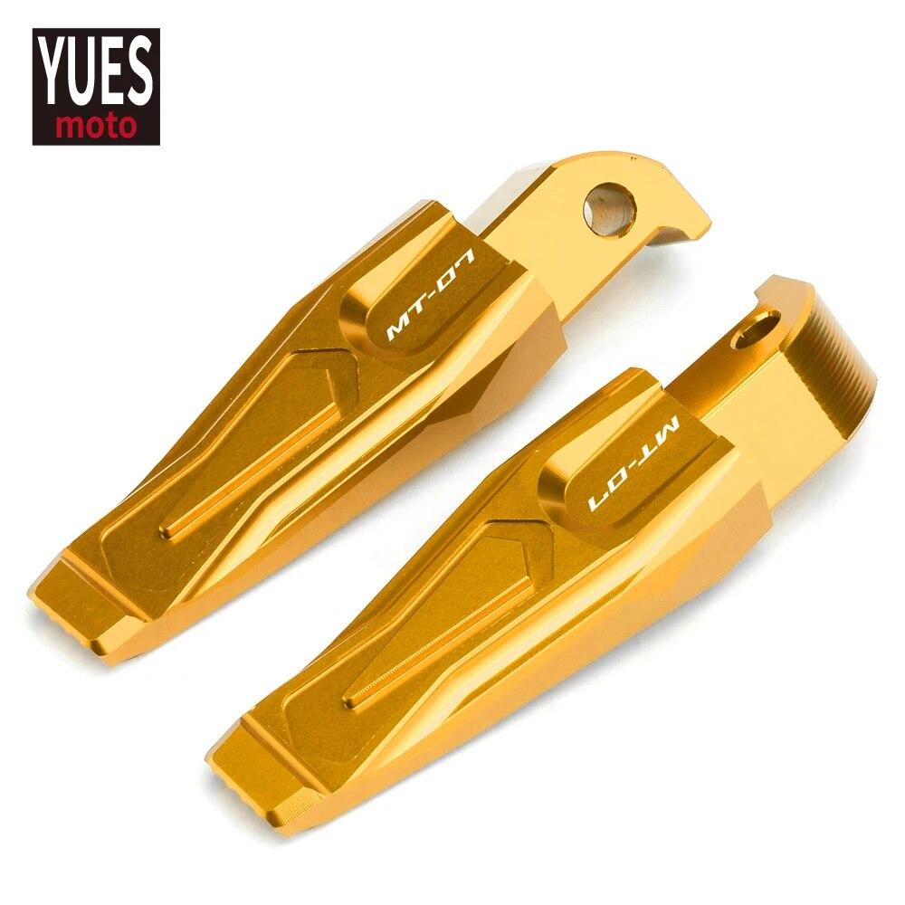 Motorcycle Accessories CNC Rear Passenger Foot Rests Pegs Footrests For Yamaha MT07  2015-2017 2018    2022 MT 07