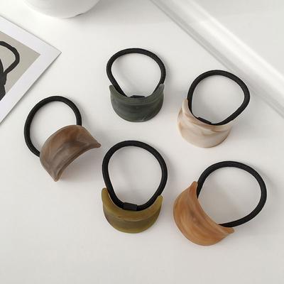 New Korean Fashion all-matchFine Acetate Stripeshair Large Intestine Hair Ring for Women Girl Hair Accessories Headwear