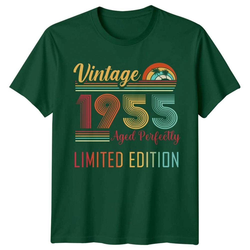 Vintage 1955 Aged Limited Edition 71st Birthday Unisexs TShirt Retro S