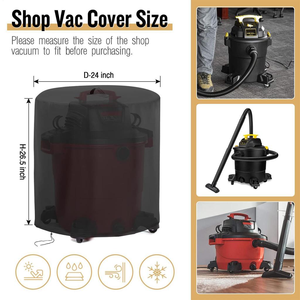 Staubsaugerabdeckung Shop Nass Trockensauger Abdeckung Wasserdicht Leichte Schutzbeutel mit Verstellbarem Kordelzug für Haushalt
