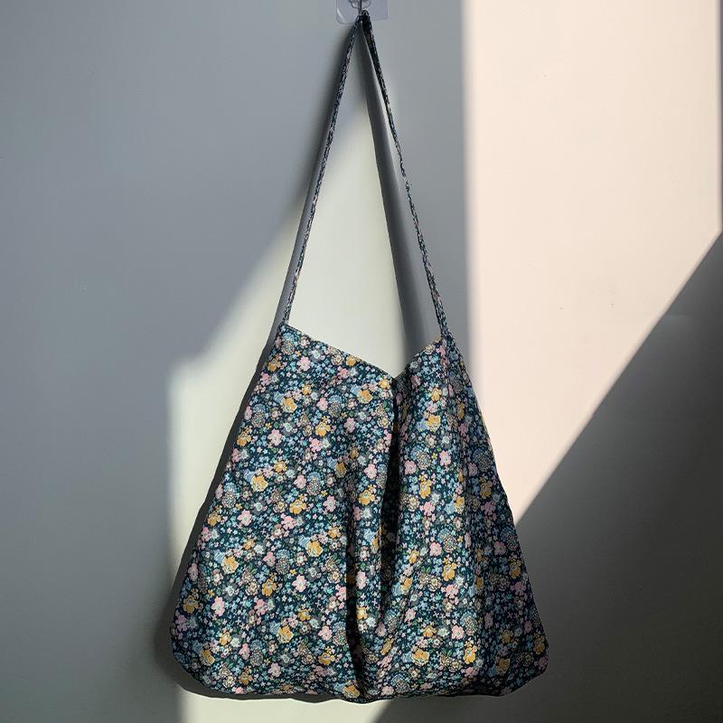 Schultertasche aus Kord-Canvas mit Leopardenmuster - Koreanischer Stil, Neues Sommer-College-Design