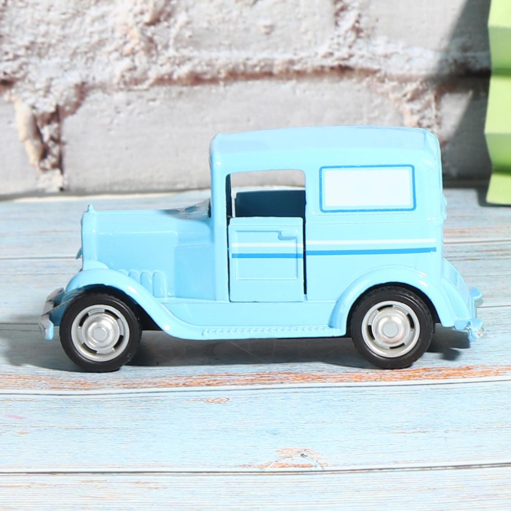 Alloy Car Toy Vintage Simulation Vehicle Model Children Kid Pull Back Vehicle Toy(Blue )