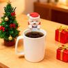 Santa Claus Cooling Fan Mini USB Rechargeable Christmas Hot Drinks Meals Coffee Tea Soup Beverage Food Tiny Robot Cooler