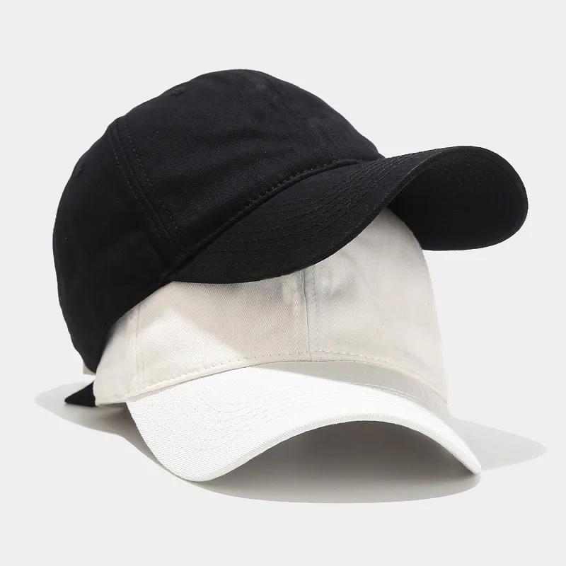 2025 Unisex Custom Solid Color Soft Top Baseball Cap Trendy Casual Snapback Hat Slimming Face Design