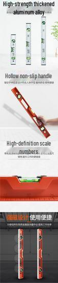 Germany Precision Aluminum Mini Spirit Level Ruler: Accurate Measurement Tool for Home and Construction Projects.