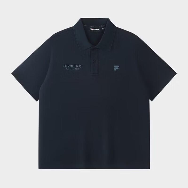 FILA FUSION Men s Knitted Short Sleeve Polo Shirt XL