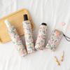 Durable Frame Steel Automatic Open Close Sun Rain Umbrella With Retro Floral Print