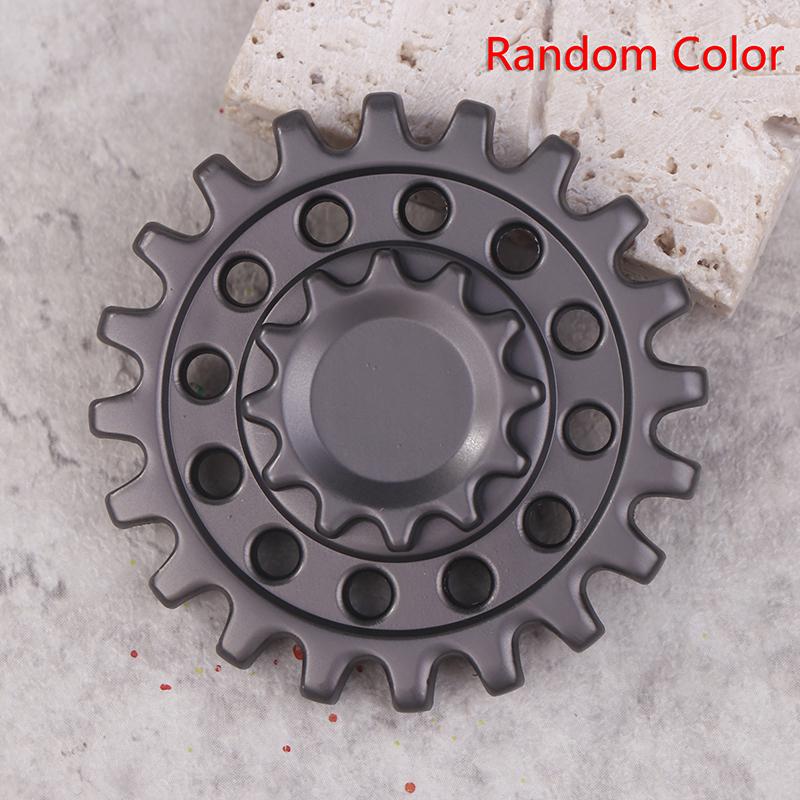 Zinc Alloy Gear Fidget Spinner, 3 Min+ Metal Fidget Toys Adults Cool Edc Toys For Relieve Stress Hand Spinning