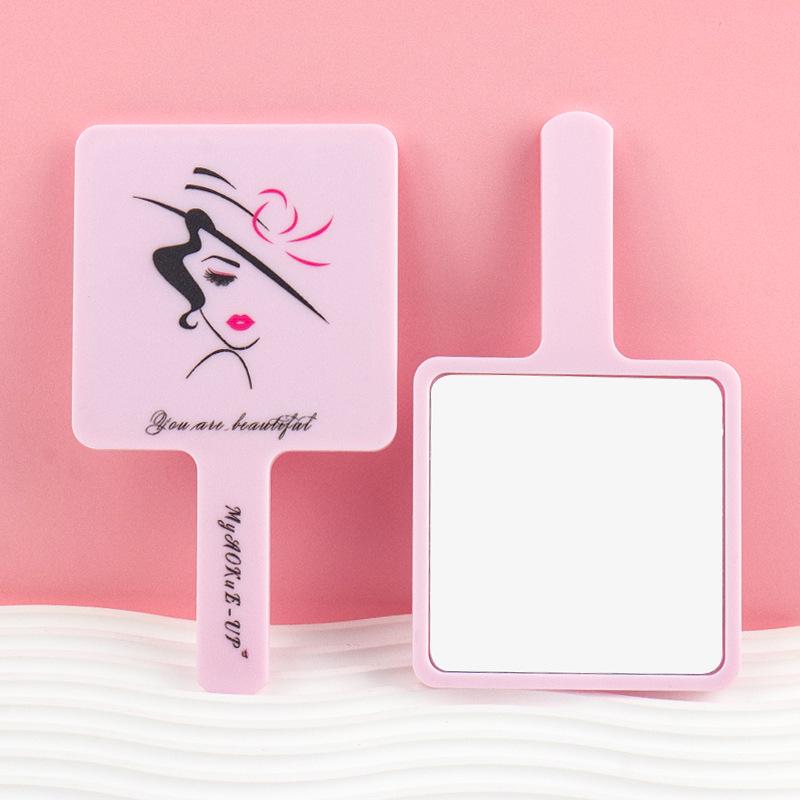 Portable Grafted Eyelash Inspection Mirror - Handheld Makeup Tool