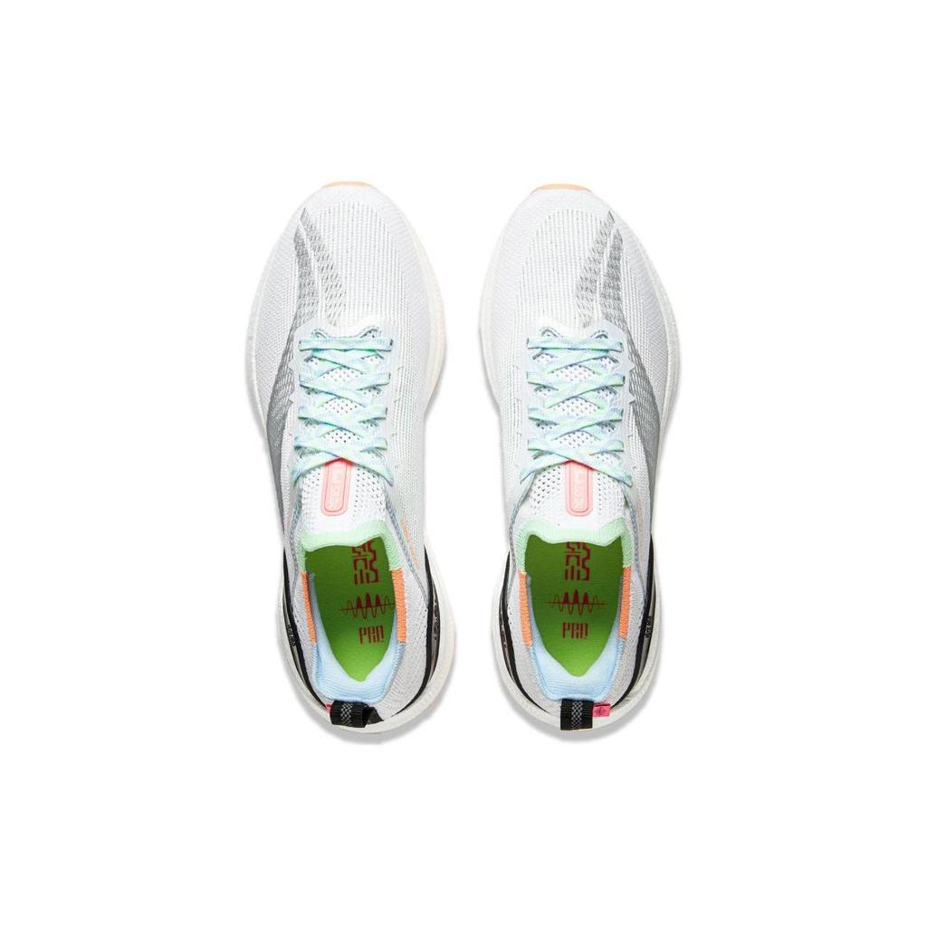 Li Ning YueYing 3.0 Pro Cushioning Slip Resistant Abrasion Resistant Rebound Low top Running Shoes Men's White Green ARHU001-8