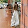Apricot High Waist Wide Leg Pants - American Style Spring 2026 Women's Versatile Loose Fit Jeans