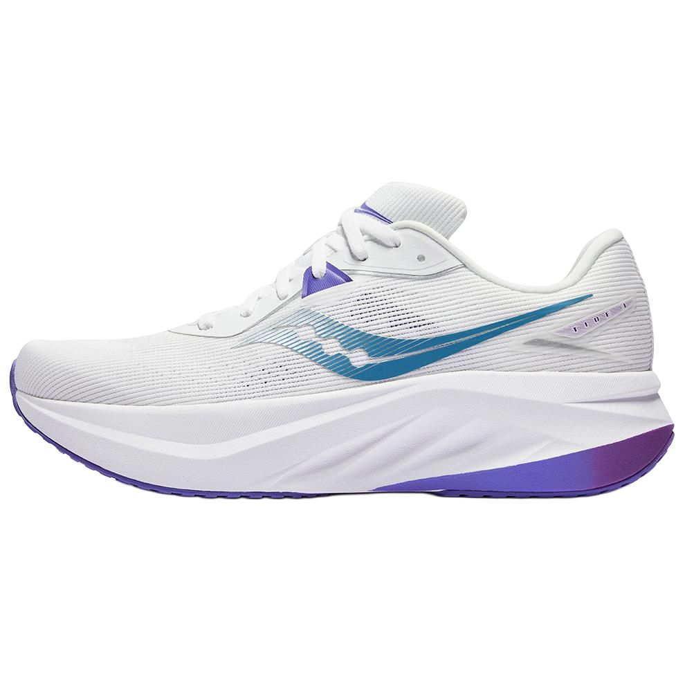 Saucony Tide 3 Comfortable Soft Cushioning Breathable Low Top Training Sprinting Running Shoes Unisex sneaker White Blue Purple S28241-1