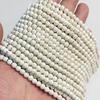 6MM Faceted Round Spacer Gem Stone Beads Loose Crystal Quartz Jaspers Bead For Beadwork Jewelry Making Women Bracelet Necklace